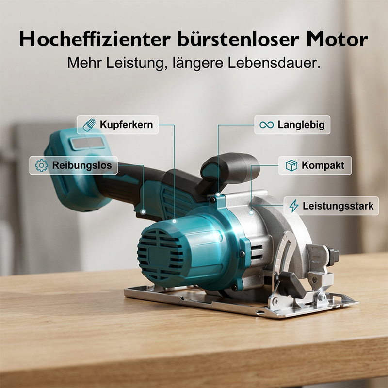 ⚡PROMO FLASH 50%🔧Scie Circulaire Sans Fil 21V Brushless 1500W – 2 Batteries, Disque 165mm, Vitesse 10000 tr/min, Profondeur 63mm, Inclinaison 0-45°⚙️