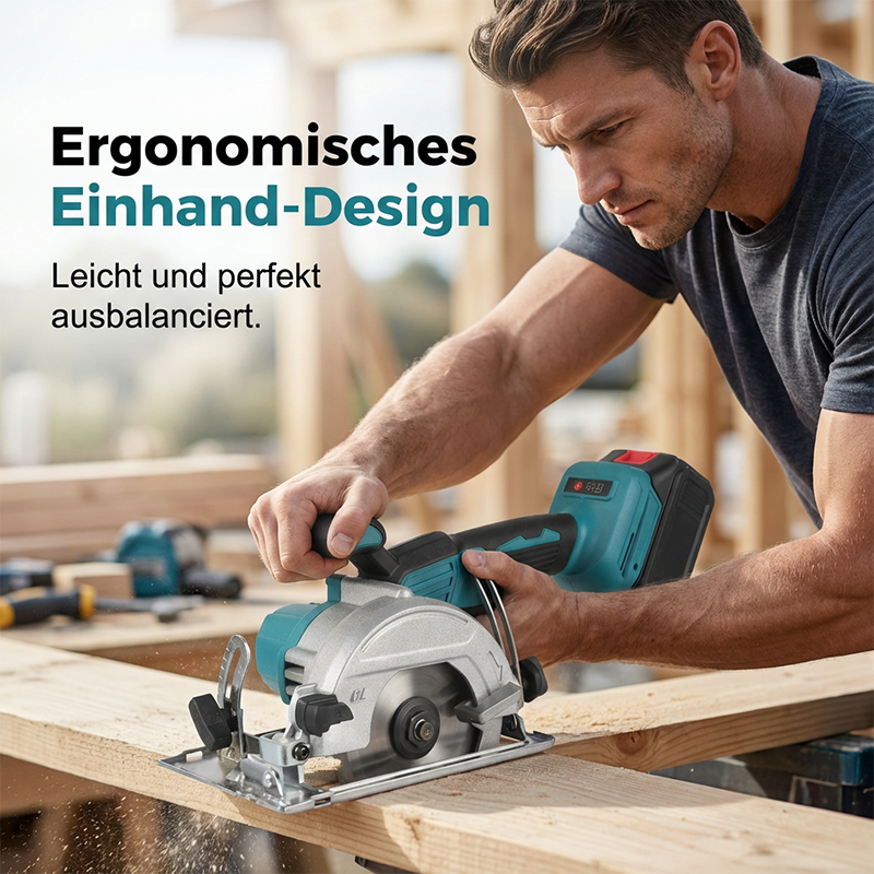⚡PROMO FLASH 50%🔧Scie Circulaire Sans Fil 21V Brushless 1500W – 2 Batteries, Disque 165mm, Vitesse 10000 tr/min, Profondeur 63mm, Inclinaison 0-45°⚙️