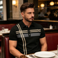👕 50% DE RÉDUCTION ✨ Haut rayé pour homme – col & manches courtes – Léger, respirant & parfait pour l'été, le sport ou le quotidien – look décontracté et tendance 🌊