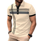 👕 50% DE RÉDUCTION ✨ Haut rayé pour homme – col & manches courtes – Léger, respirant & parfait pour l'été, le sport ou le quotidien – look décontracté et tendance 🌊