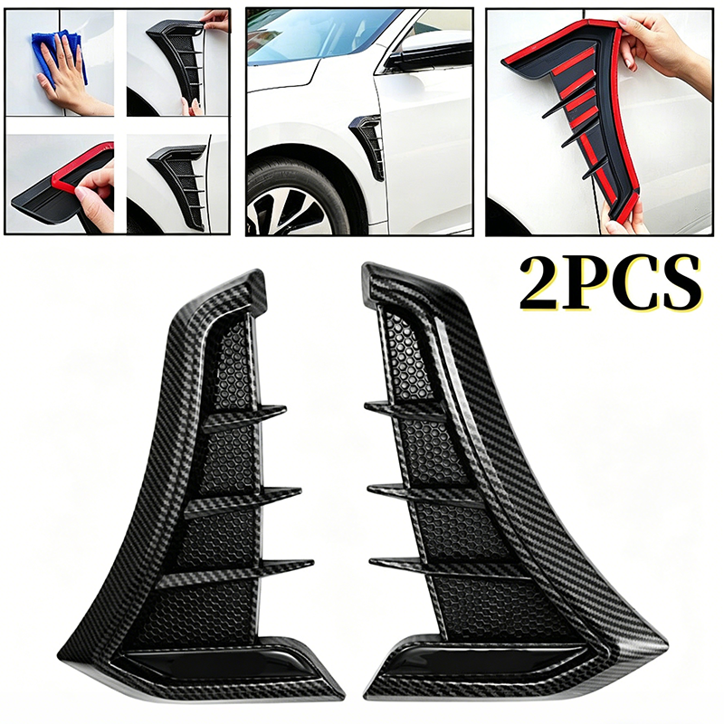 🏁 PROMO LIMITÉE 50% DE RÉDUCTION ! ✨ Autocollants Décoratifs Aile de Voiture – Style Sport, Masque-Rayures ✨