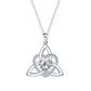 💐 PROMO EXCEPTIONNELLE -50% !💖Collier Pendentif Cœur & Nœud Celtique – Argent Fini Main, Détails Raffinés✨🍀