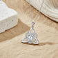 💐 PROMO EXCEPTIONNELLE -50% !💖Collier Pendentif Cœur & Nœud Celtique – Argent Fini Main, Détails Raffinés✨🍀