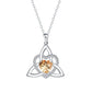 💐 PROMO EXCEPTIONNELLE -50% !💖Collier Pendentif Cœur & Nœud Celtique – Argent Fini Main, Détails Raffinés✨🍀