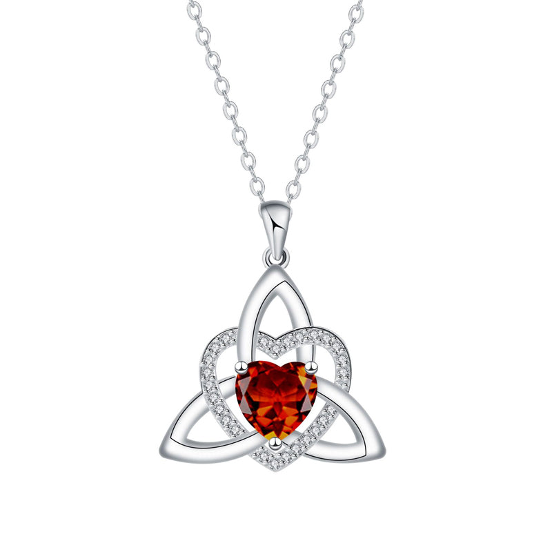 💐 PROMO EXCEPTIONNELLE -50% !💖Collier Pendentif Cœur & Nœud Celtique – Argent Fini Main, Détails Raffinés✨🍀