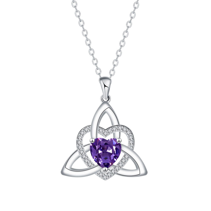 💐 PROMO EXCEPTIONNELLE -50% !💖Collier Pendentif Cœur & Nœud Celtique – Argent Fini Main, Détails Raffinés✨🍀