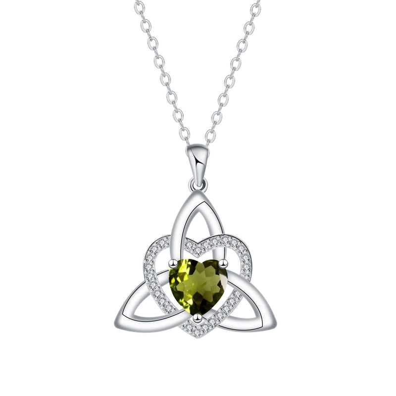 💐 PROMO EXCEPTIONNELLE -50% !💖Collier Pendentif Cœur & Nœud Celtique – Argent Fini Main, Détails Raffinés✨🍀