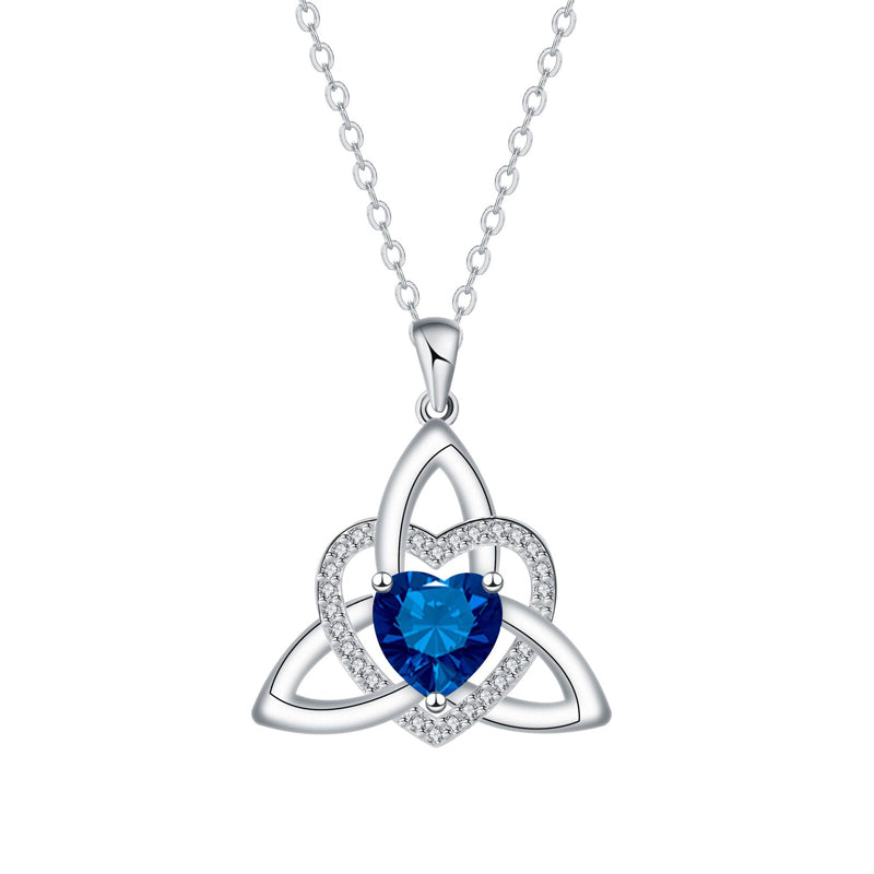 💐 PROMO EXCEPTIONNELLE -50% !💖Collier Pendentif Cœur & Nœud Celtique – Argent Fini Main, Détails Raffinés✨🍀
