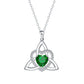 💐 PROMO EXCEPTIONNELLE -50% !💖Collier Pendentif Cœur & Nœud Celtique – Argent Fini Main, Détails Raffinés✨🍀