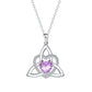 💐 PROMO EXCEPTIONNELLE -50% !💖Collier Pendentif Cœur & Nœud Celtique – Argent Fini Main, Détails Raffinés✨🍀