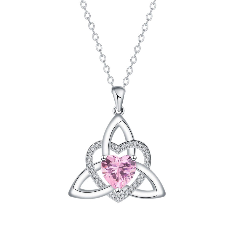 💐 PROMO EXCEPTIONNELLE -50% !💖Collier Pendentif Cœur & Nœud Celtique – Argent Fini Main, Détails Raffinés✨🍀