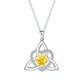 💐 PROMO EXCEPTIONNELLE -50% !💖Collier Pendentif Cœur & Nœud Celtique – Argent Fini Main, Détails Raffinés✨🍀