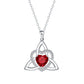 💐 PROMO EXCEPTIONNELLE -50% !💖Collier Pendentif Cœur & Nœud Celtique – Argent Fini Main, Détails Raffinés✨🍀
