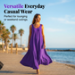 Robe maxi décontractée sans manches pour femme