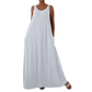 Robe maxi décontractée sans manches pour femme