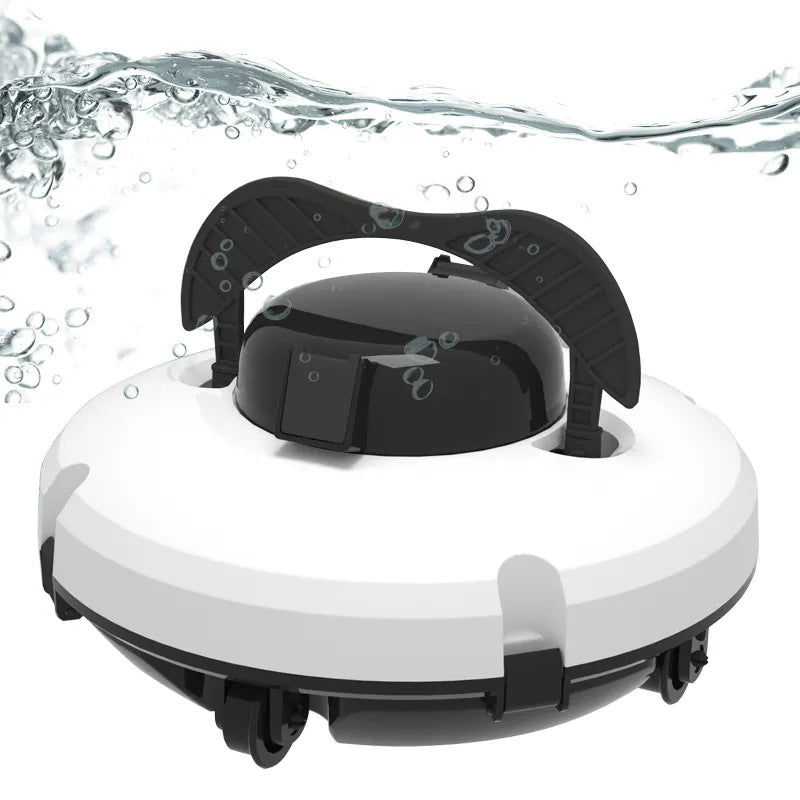 🤖 Robot nettoyeur de piscine sans fil 🌊 Haute aspiration & navigation intelligente – Démarrage simple pression, panier filtrant facile à retirer – piscine impeccable sans effort 🏊