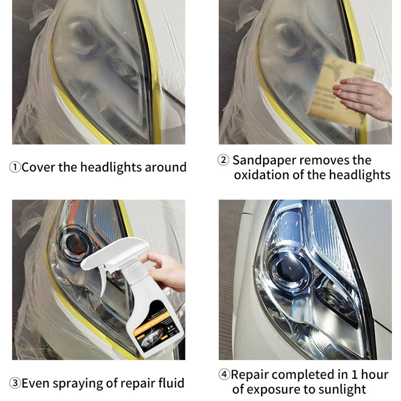 📢📢50% DE RÉDUCTION !! ⏰Spray rénovateur pour phares de voiture