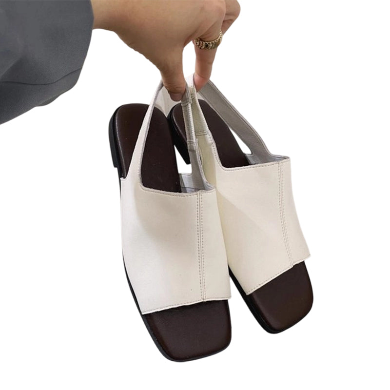 👡 PROMO LIMITÉE 50% DE RÉDUCTION ! ✨ Sandales Femme – Bout Carré, Bride Arrière, 3 Couleurs 🌼
