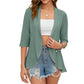 🧥LIMITÉ : 50% DE RÉDUCTION✨Cardigan Léger à Œillets – Maille Ajourée, Vaporeux, Été☀️