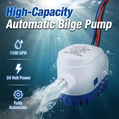 Pompe de Cale Submersible Automatique pour Bateau