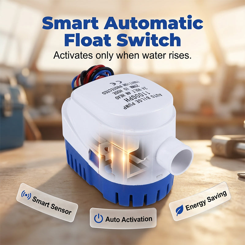 Pompe de Cale Submersible Automatique pour Bateau