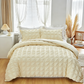 📢⏰DERNIER JOUR 50%🛏️Housse de Couette 3 Pièces – Texture Plissée Élégante, 6 Couleurs, 7 Tailles, Lavable en Machine, Mélange de Fibres Premium🌙