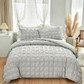 📢⏰DERNIER JOUR 50%🛏️Housse de Couette 3 Pièces – Texture Plissée Élégante, 6 Couleurs, 7 Tailles, Lavable en Machine, Mélange de Fibres Premium🌙