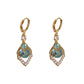 📢📢50 % DE RÉDUCTION !! ⏰Boucles d'oreilles créoles pendantes bleu ciel