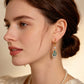 📢📢50 % DE RÉDUCTION !! ⏰Boucles d'oreilles créoles pendantes bleu ciel