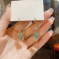 📢📢50 % DE RÉDUCTION !! ⏰Boucles d'oreilles créoles pendantes bleu ciel
