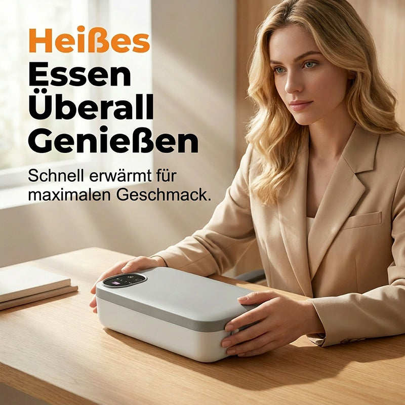 🍱⚡ PROMO FLASH 50% ! Boîte à Lunch Électrique Portable Auto-Chauffante – 7200mAh, Sans Fil, Acier Inox 304, 900ml, Silencieuse, Idéale Bureau & Pique-Nique ✨
