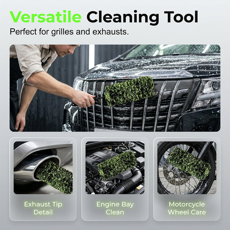 🚗 PROMO FLASH 50% ! Brosse de Nettoyage pour Pneus & Jantes – Fibres Ultra Douces, Longue Portée, Poignée Ergonomique, Parfaite pour Détails Profonds & Nettoyage Complet 🧽✨