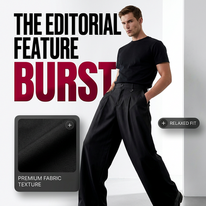 ⏳Pantalon de costume pour homme à coupe classique et jambes larges – Coupe ajustée, tissu respirant, idéal pour le travail, les mariages ou les événements officiels ✨