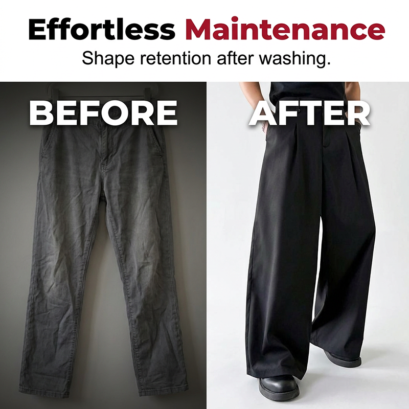 ⏳Pantalon de costume pour homme à coupe classique et jambes larges – Coupe ajustée, tissu respirant, idéal pour le travail, les mariages ou les événements officiels ✨