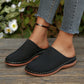 Mules à enfiler pour femme, ajourées et à plateforme