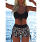 📢Ensemble bikini pour femme💖Haut à cordons et shorty, différents modèles🩱Pour la plage et la piscine⏰