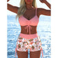 📢Ensemble bikini pour femme💖Haut à cordons et shorty, différents modèles🩱Pour la plage et la piscine⏰