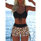📢Ensemble bikini pour femme💖Haut à cordons et shorty, différents modèles🩱Pour la plage et la piscine⏰