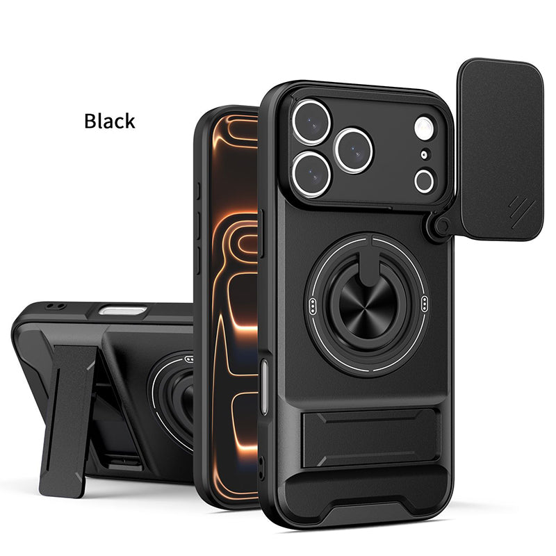 ⏳🔥 -50% COQUE 4 EN 1 iPhone cache caméra bague 360 aimantée support 5 coloris ✨