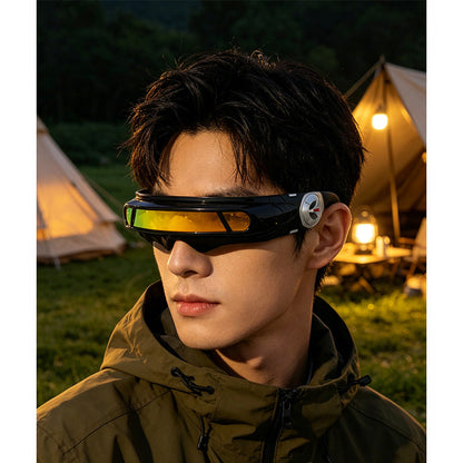 🕶️🔥✨ PROMO FLASH 50% ! Lunettes de Soleil Rétro-Punk Asymétriques – Protection UV400, Verres Catégorie 4 PC, Design "Laser Eye", Style Urbain & Festif 🎸