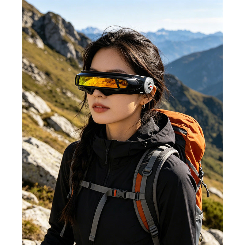 🕶️🔥✨ PROMO FLASH 50% ! Lunettes de Soleil Rétro-Punk Asymétriques – Protection UV400, Verres Catégorie 4 PC, Design "Laser Eye", Style Urbain & Festif 🎸
