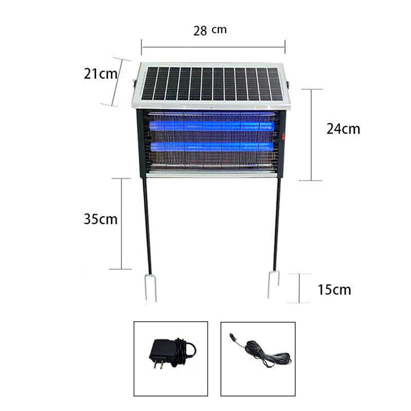 Destructeur d’insectes solaires haute puissance 3500 V pour l'intérieur et l'extérieur