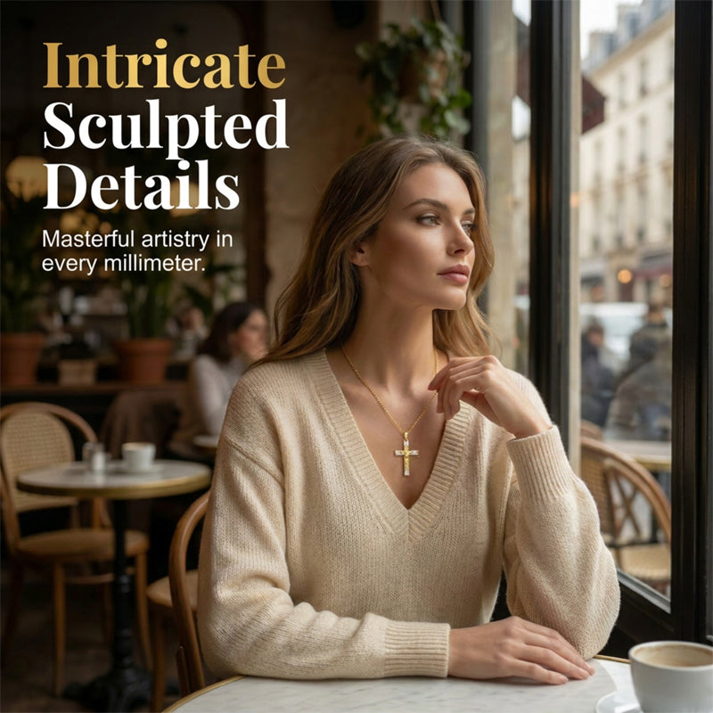 📢📢50 % DE RÉDUCTION !! ⏰Collier avec pendentif en zircone imitant l'or