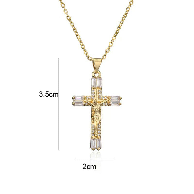 📢📢50 % DE RÉDUCTION !! ⏰Collier avec pendentif en zircone imitant l'or