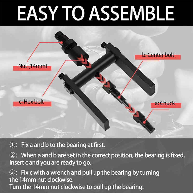 🔧 50% DE RÉDUCTION ⏰ Kit de 10 outils pour extraire les roulements de moto – Acier traité, usage polyvalent & étui de rangement – idéal pour atelier ou entretien à domicile 🏍️