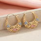 🌙PROMO LIMITÉE 50% DE RÉDUCTION✨Boucles d'Oreilles Croissant – Plaqué Or, Émaillé, Filigrane✨