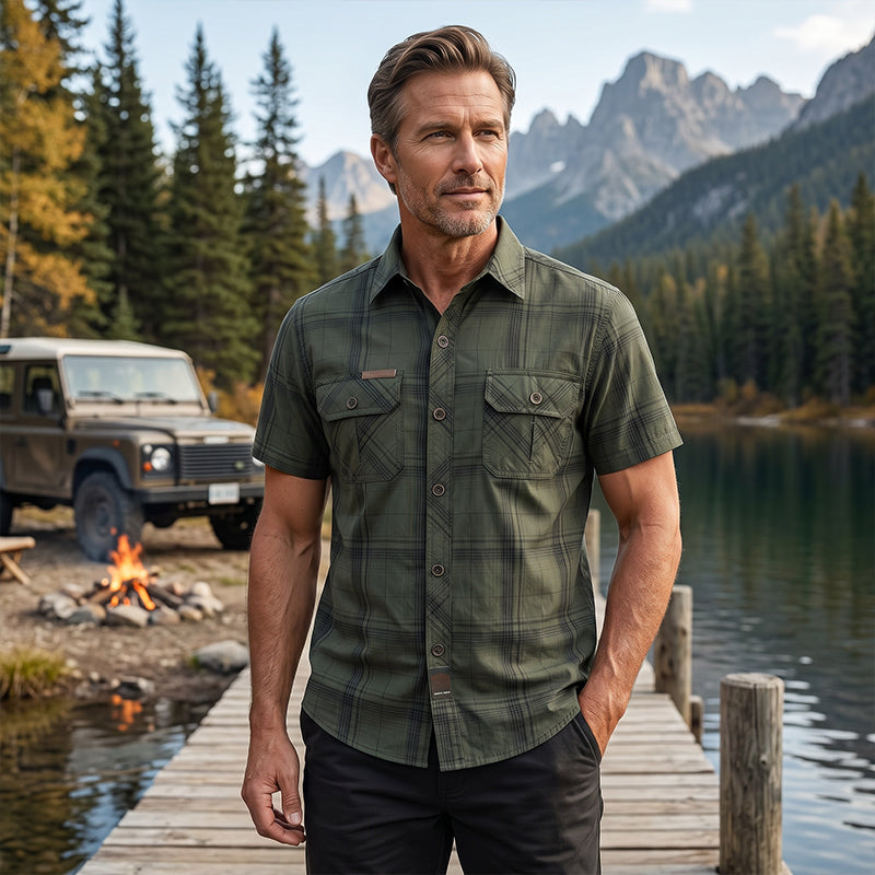 👔 PROMO LIMITÉE 50% DE RÉDUCTION ! ✨ Chemise à Carreaux pour Homme – Léger, Décontracté, Polyvalent 🍁