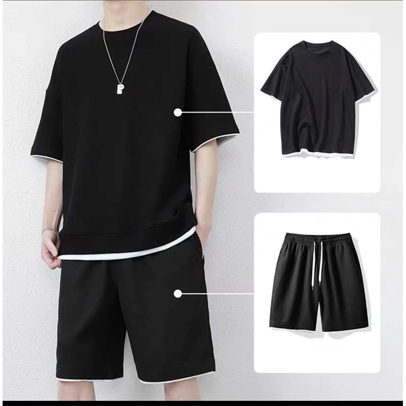 🌀🌸✨ OFFRE LIMITÉE 50% DE RÉDUCTION! Ensemble T-Shirt & Short Tendance Texturé Gaufre – Motif Grille Moderne, Ceinture Élastique, Couleurs Polyvalentes – À Porter avec Baskets ou Sandales – Cool Sans Effort 😎