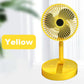 🌀🔋Ventilateur Télescopique Pliable Rechargeable USB – Silencieux, 180° Rotatif, 4 Vitesses, Portable ✨