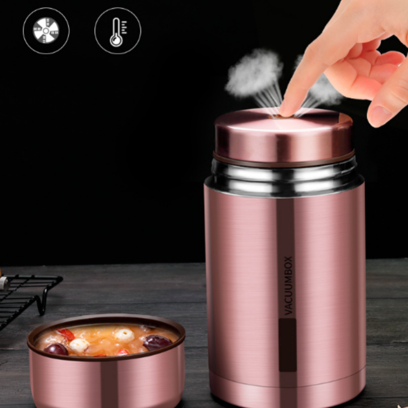 🍱 PROMO LIMITÉE 50% DE RÉDUCTION ! ✨ Thermos Acier Inoxydable 316 – Isolation Sous Vide, Étanche, Cuisson Thermique 🍜